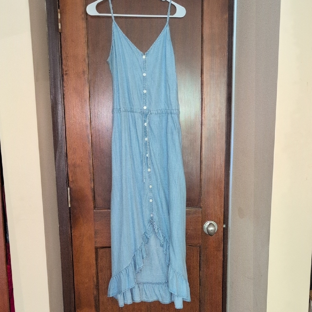 Thread & Supply Light Blue High-Low Dress